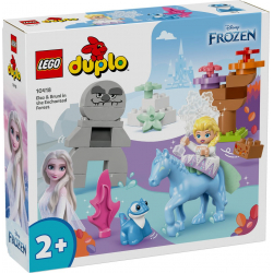 Klocki LEGO 10418 Elza i Bruni w Zaczarowanym lesie DUPLO